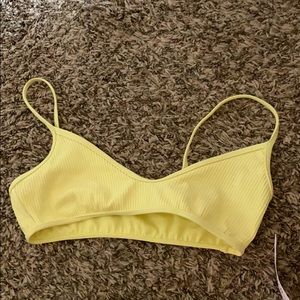 PacSun yellow bikini top